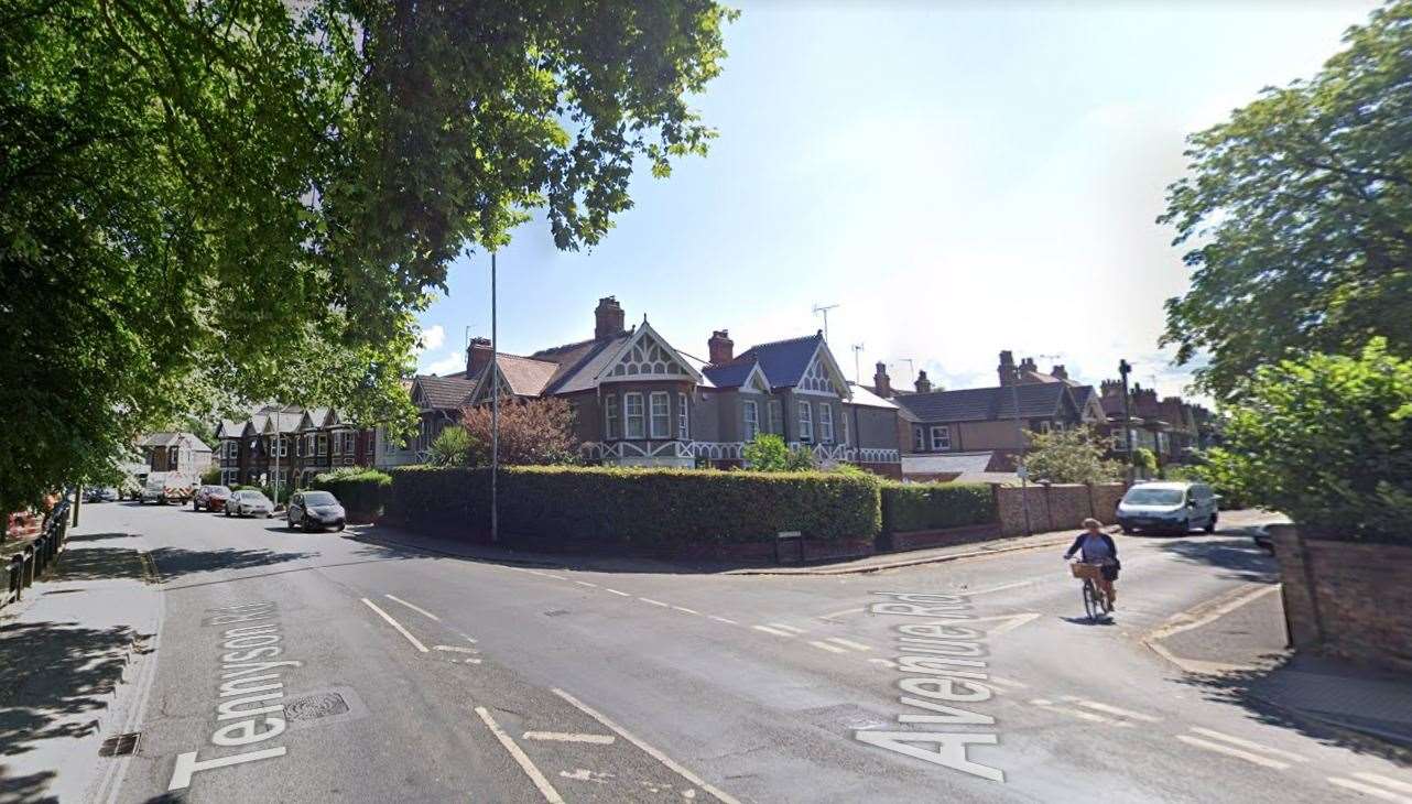 A driver in a Fiat 500 hit a pedestrian on Tennyson Road in Lynn. Photo: Google Maps (63315296)