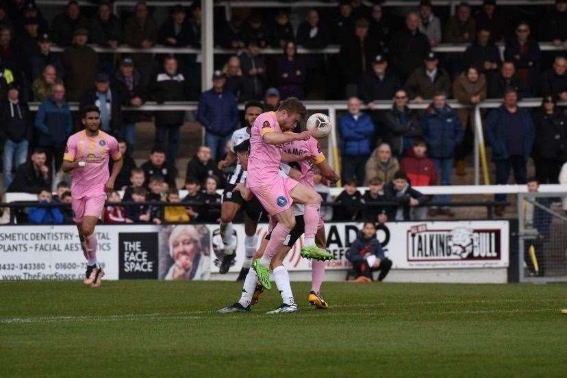 Hereford v King's Lynn Town action. Picture: Tim Smith (63199485)