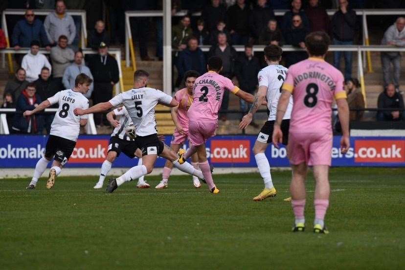 Hereford v King's Lynn Town action. Picture: Tim Smith (63199483)