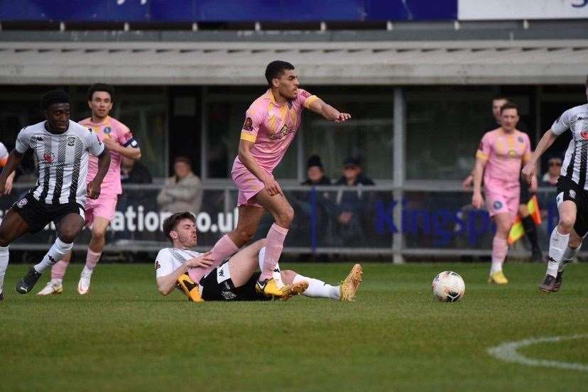 Hereford v King's Lynn Town action. Picture: Tim Smith (63199479)