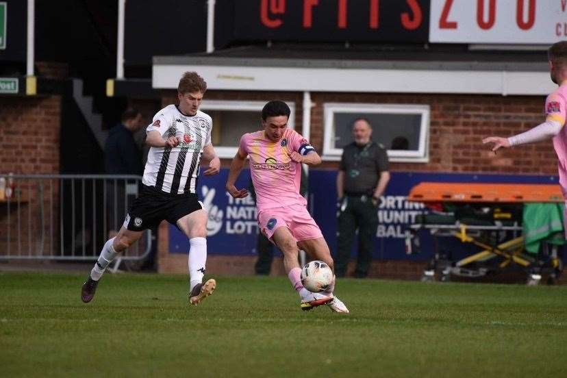 Hereford v King's Lynn Town action. Picture: Tim Smith (63199477)