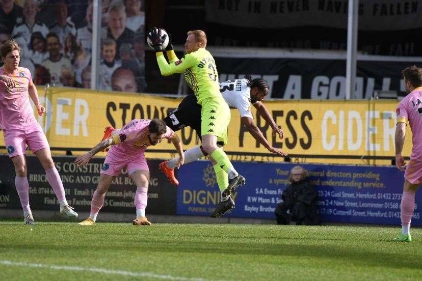 Hereford v King's Lynn Town action. Picture: Tim Smith (63199473)