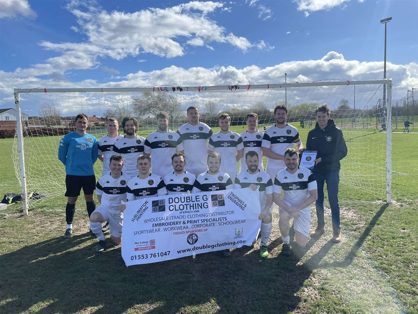Gayton Old Boys with their team of the month award (63268881)