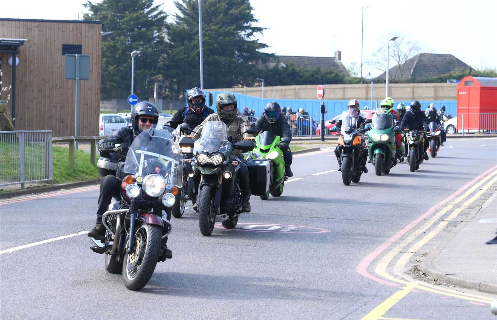 Freewheel cruise riders association delivering East Eggs to children at QEH