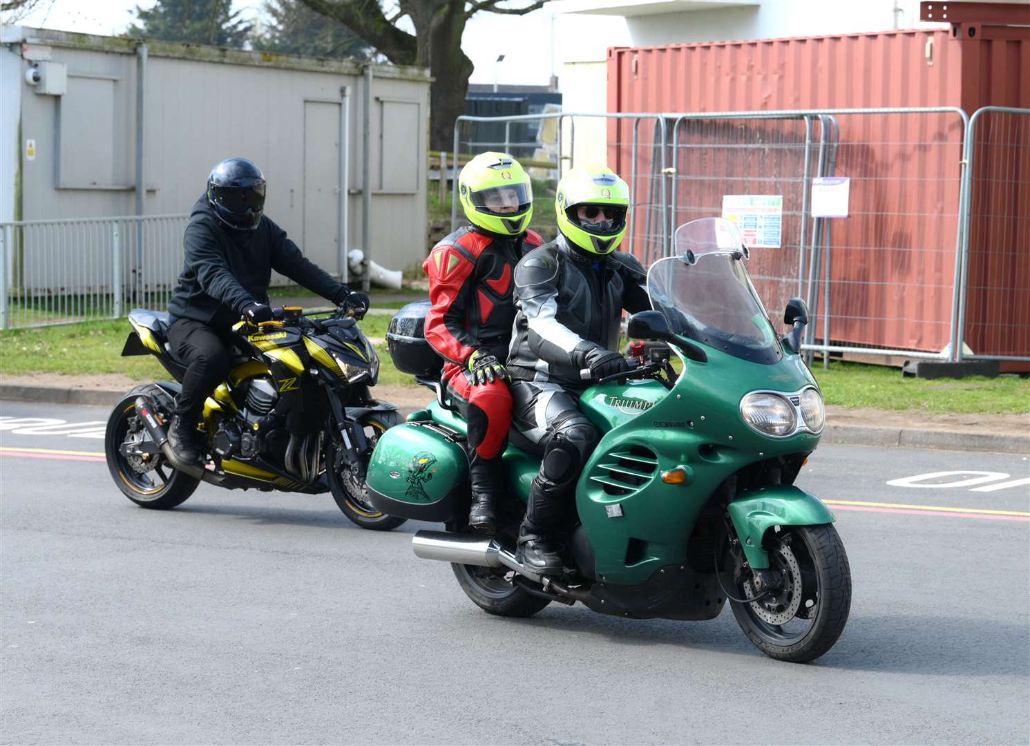 Bikers spreading some Easter cheer