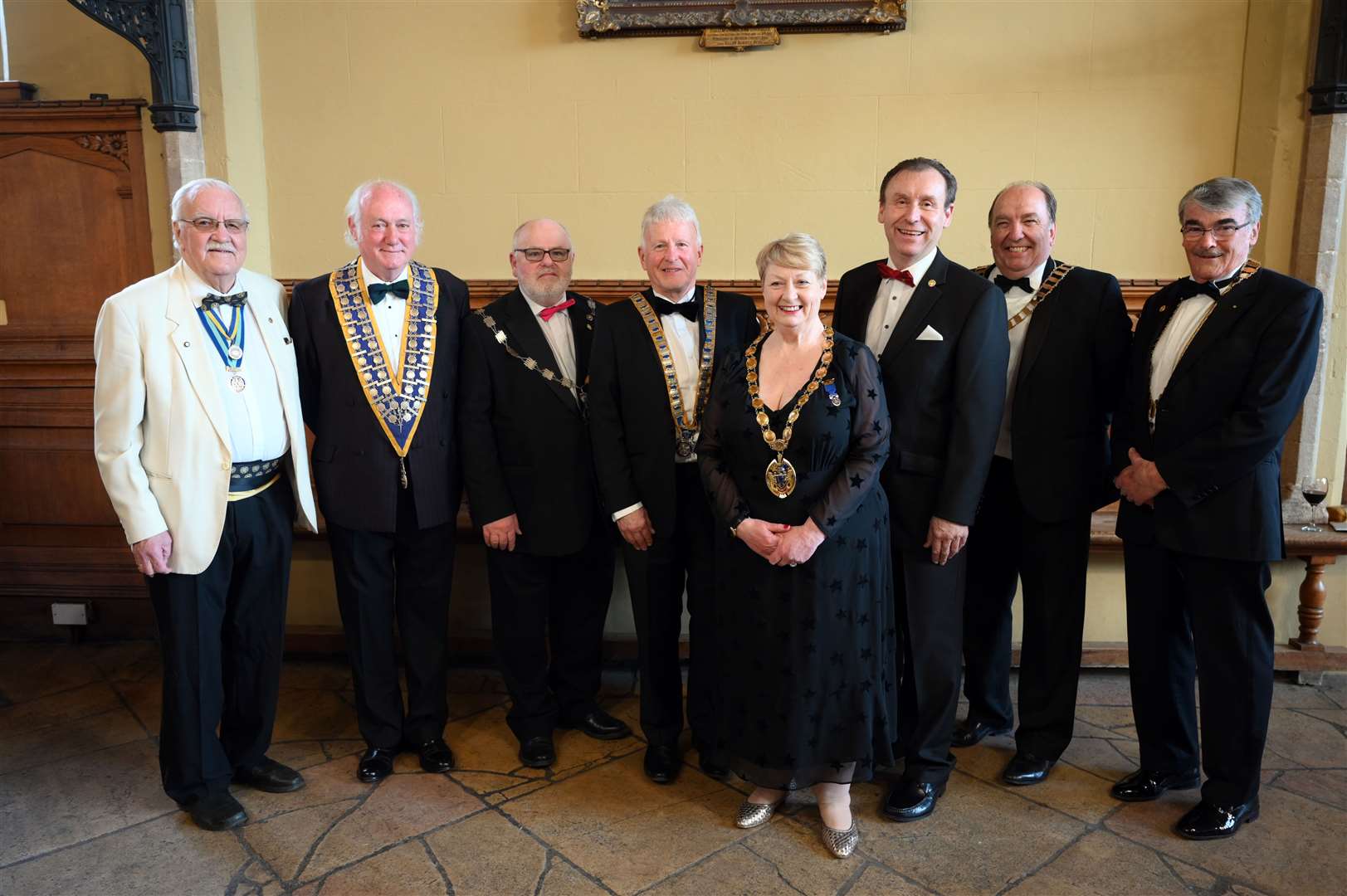 The black-tie event took place at the Town Hall, Lynn