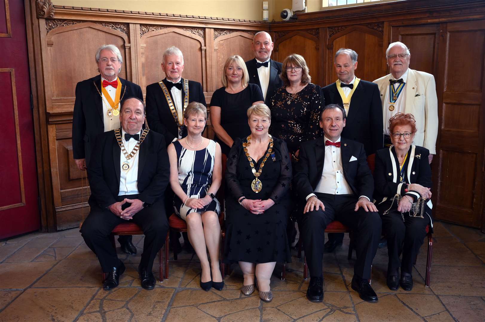 Those attending the celebratory event included past presidents and wives plus the mayor of West Norfolk, Lesley Bambridge