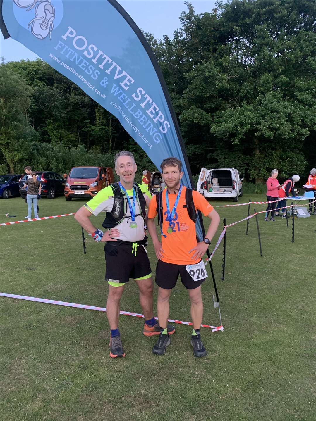 Neil Gayton and Martyn Benstead are taking part in a 142 mile run over 12 months. Picture: Martyn Benstead (63598551)