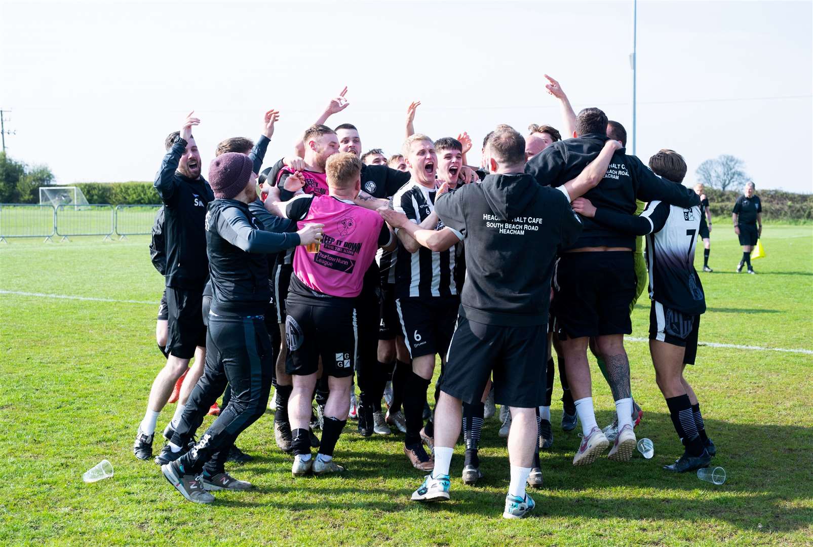 A large crowd watched Heacham clinch the league title with a home win against Haverhill Borough. Picture: Ian Burt