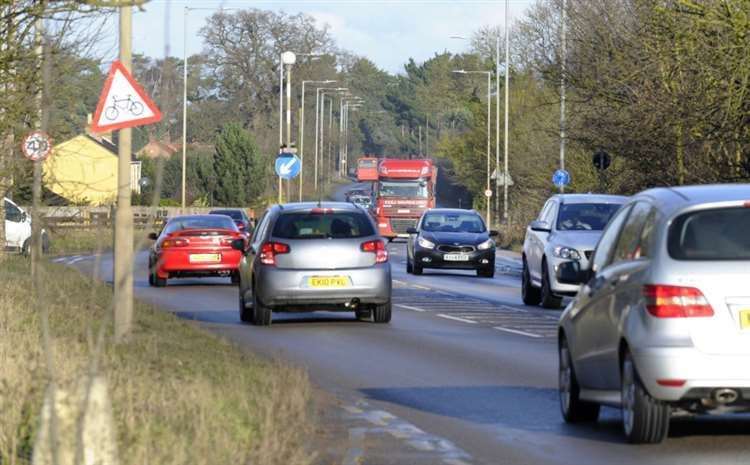 A local authority is hoping to unblock a plan to build thousands of new homes by removing a phrase from a planning document. Picture shows general view of A10 at West Winch