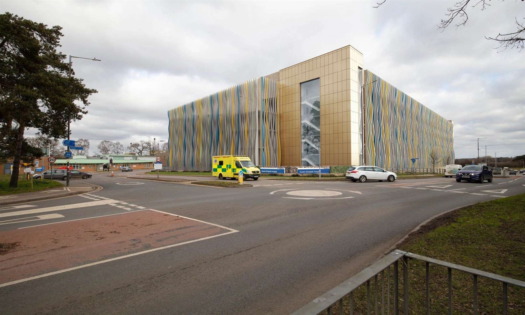An artist's impression of the multi-storey car park at Lynn's Queen Elizabeth Hospital