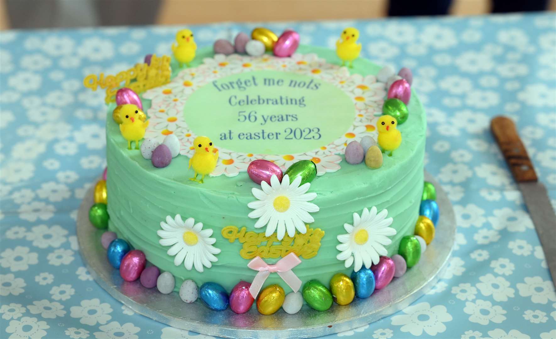 Forget-me-knot lunch club at Gaywood Church Rooms celebrating 56th birthday. (63273667)