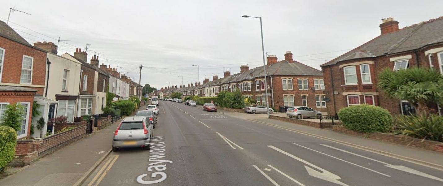 Bell tried to get down Gaywood Road while a road closure was in place. Picture: Google Maps