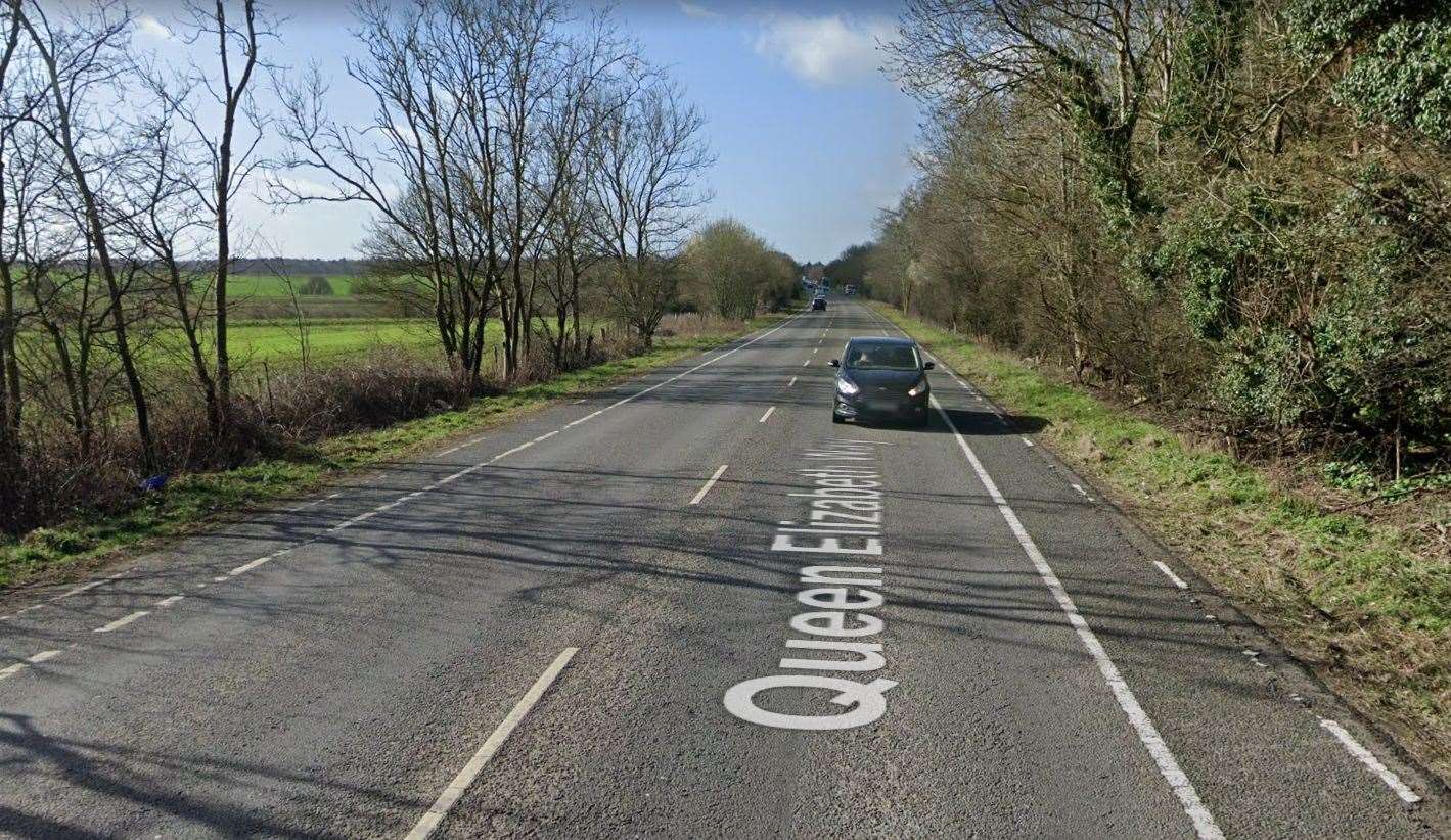The A149 in Lynn between the Queen Elizabeth Hospital and Knights Hill roundabouts. Picture: Google Maps