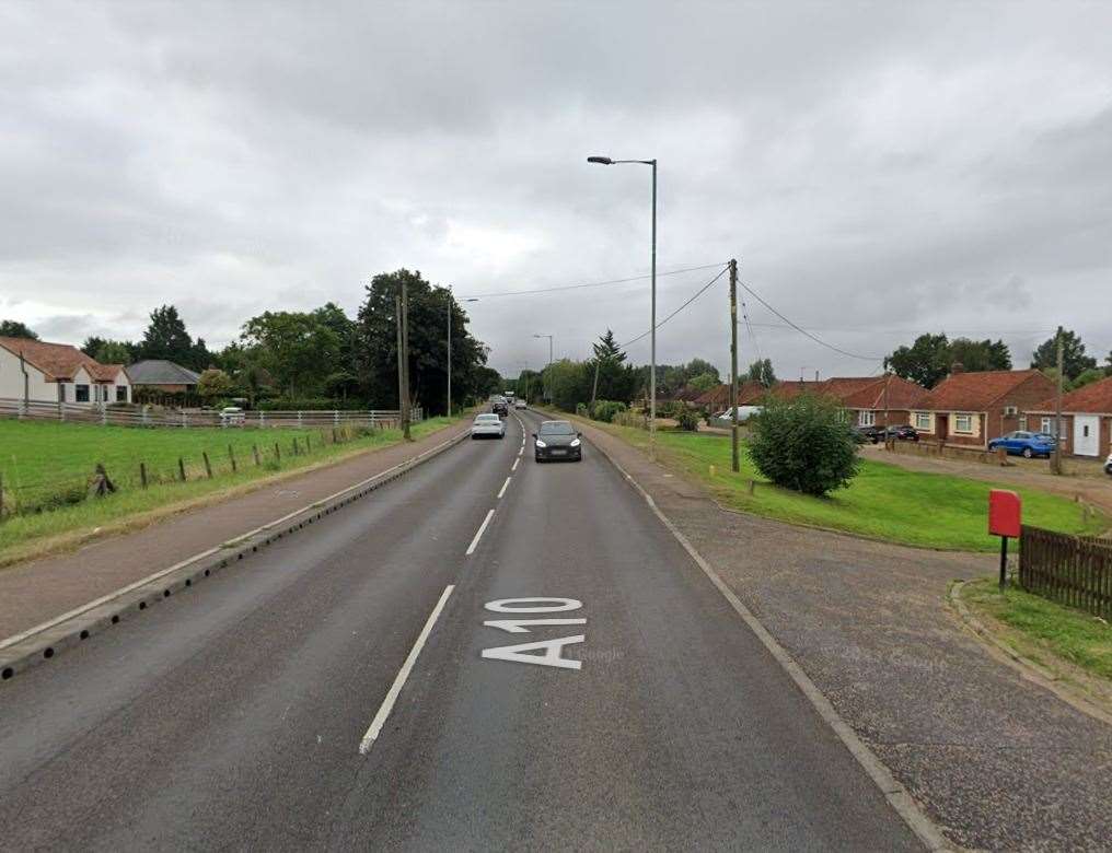 Watson was seen driving poorly on the A10 in King's Lynn. Picture: Google Maps