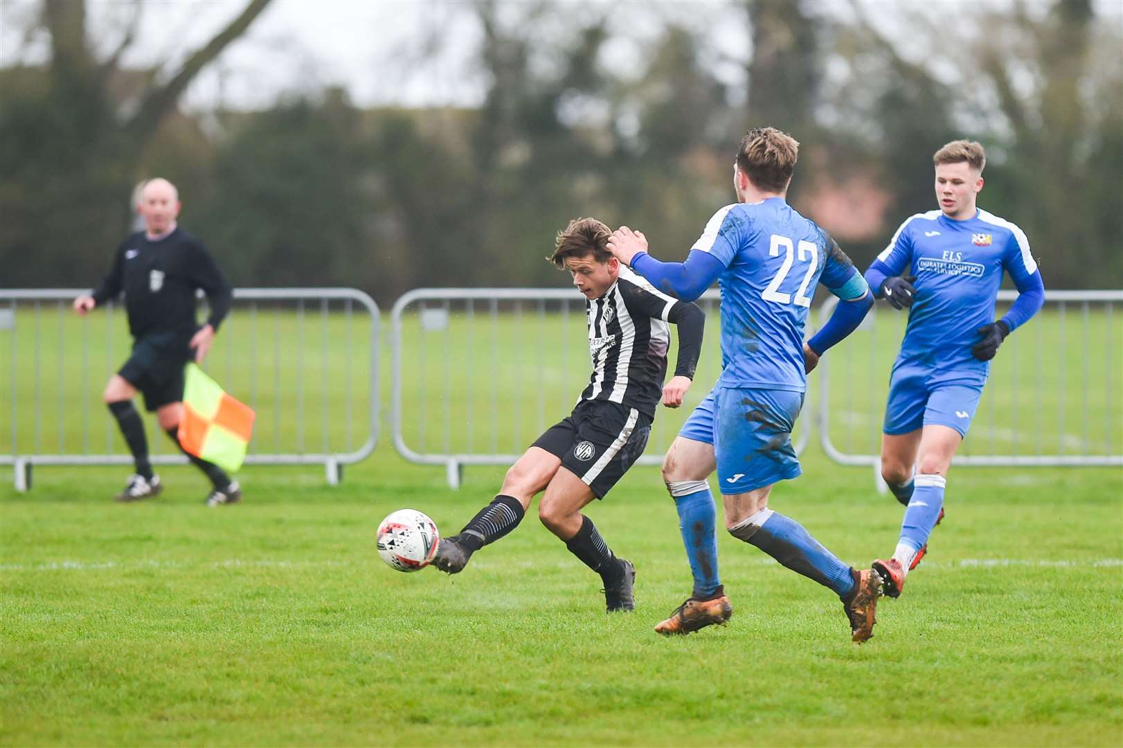 Charlie Royle raced through to get Heacham's fourth goal of the game. Picture: Ian Burt (63325292)