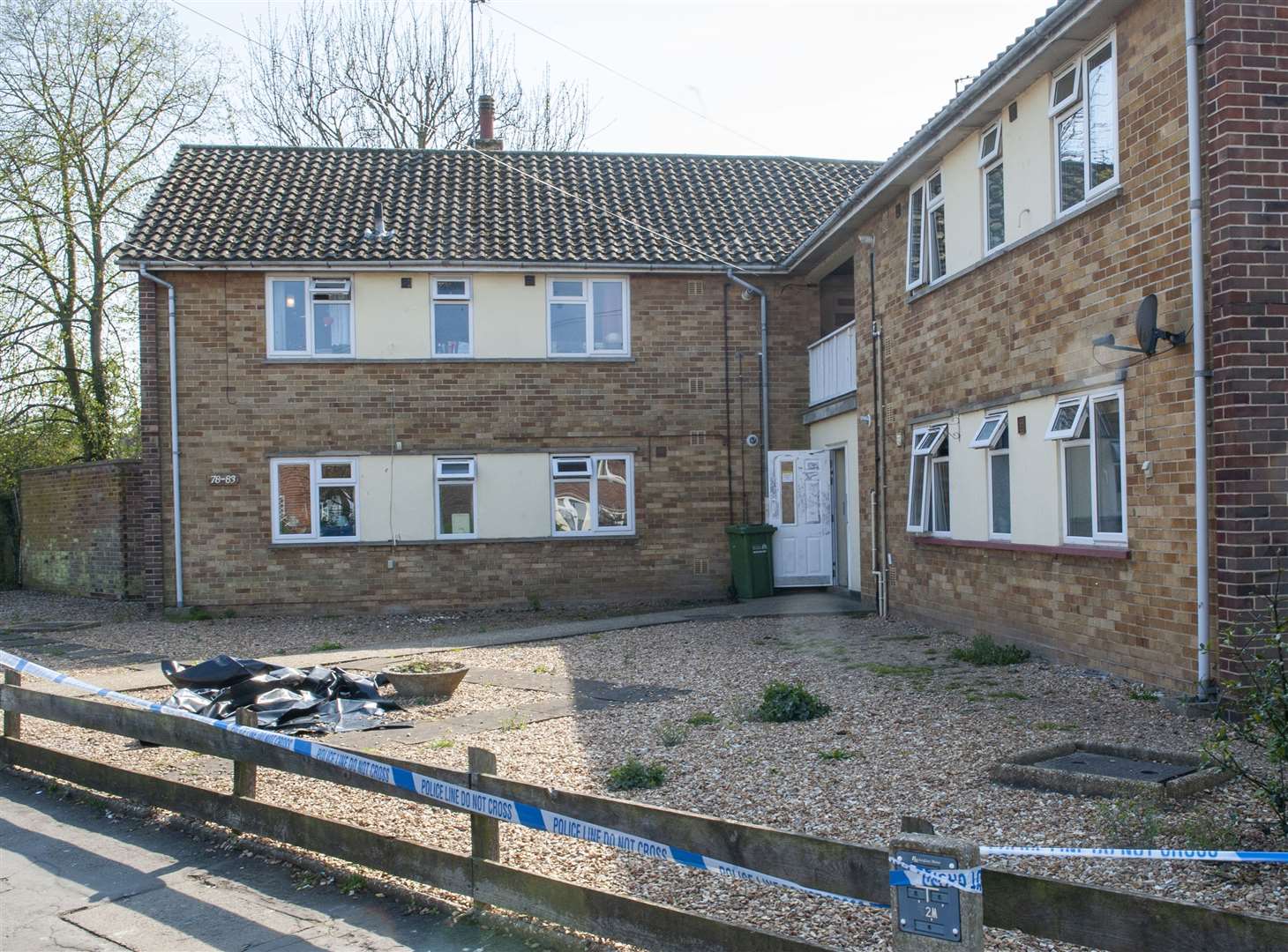 The scene after the murder at Highgate in King's Lynn