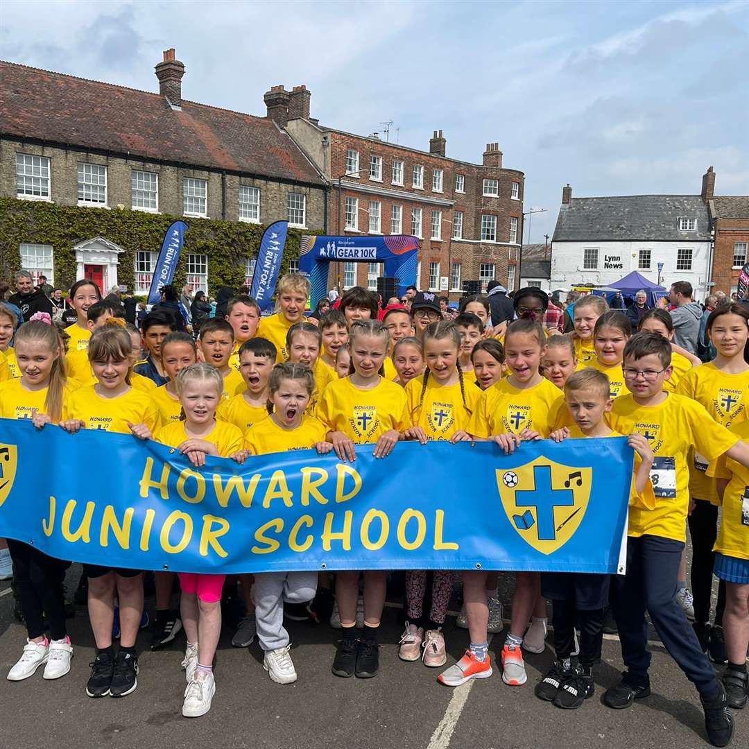Howard Junior School turned out in force