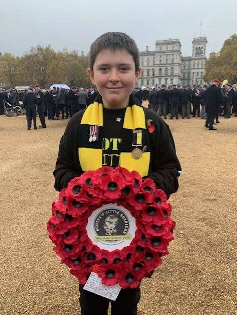 Jack at London's National Remembrance Parade in 2022