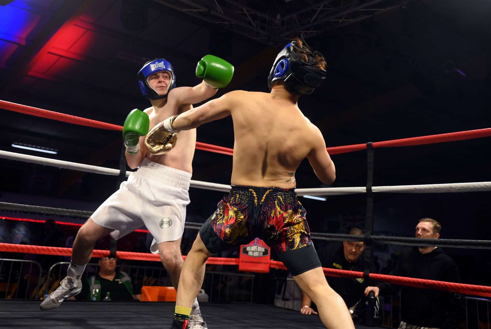 Action from the second Firefite Boxing League show held at Skaters in Walpole Highway