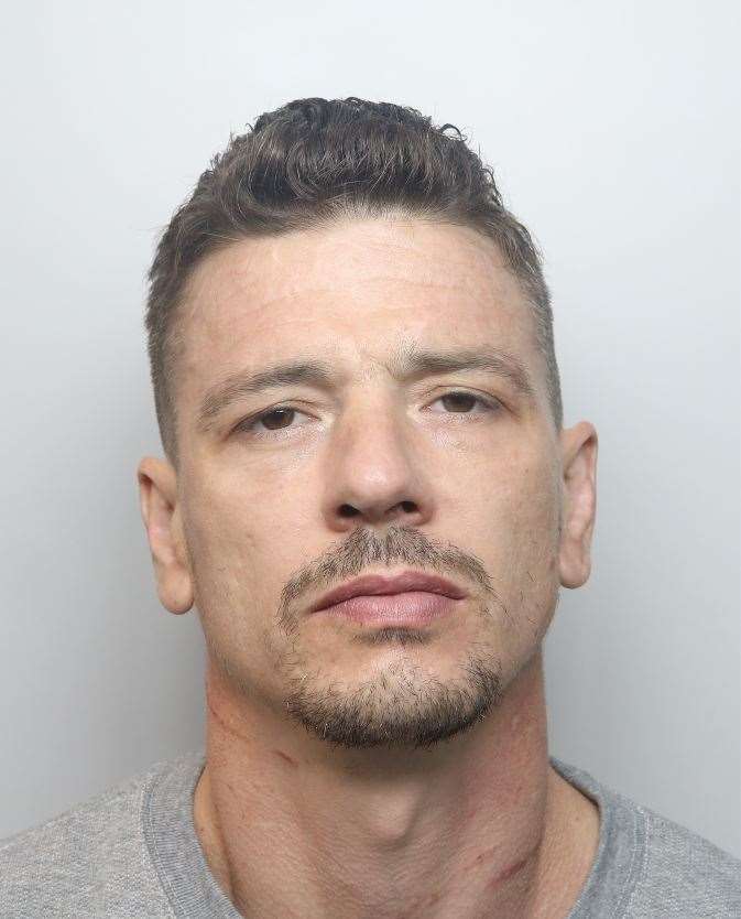 Jamie Kentsch has been jailed after attacking his ex-partner. Picture: Northamptonshire Police