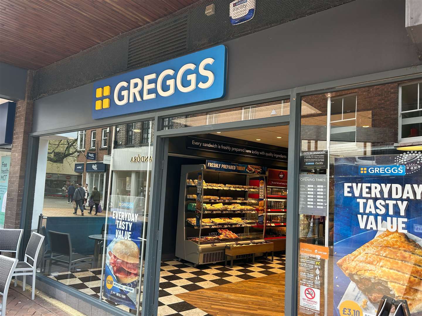 The Greggs bakery on High Street in Lynn