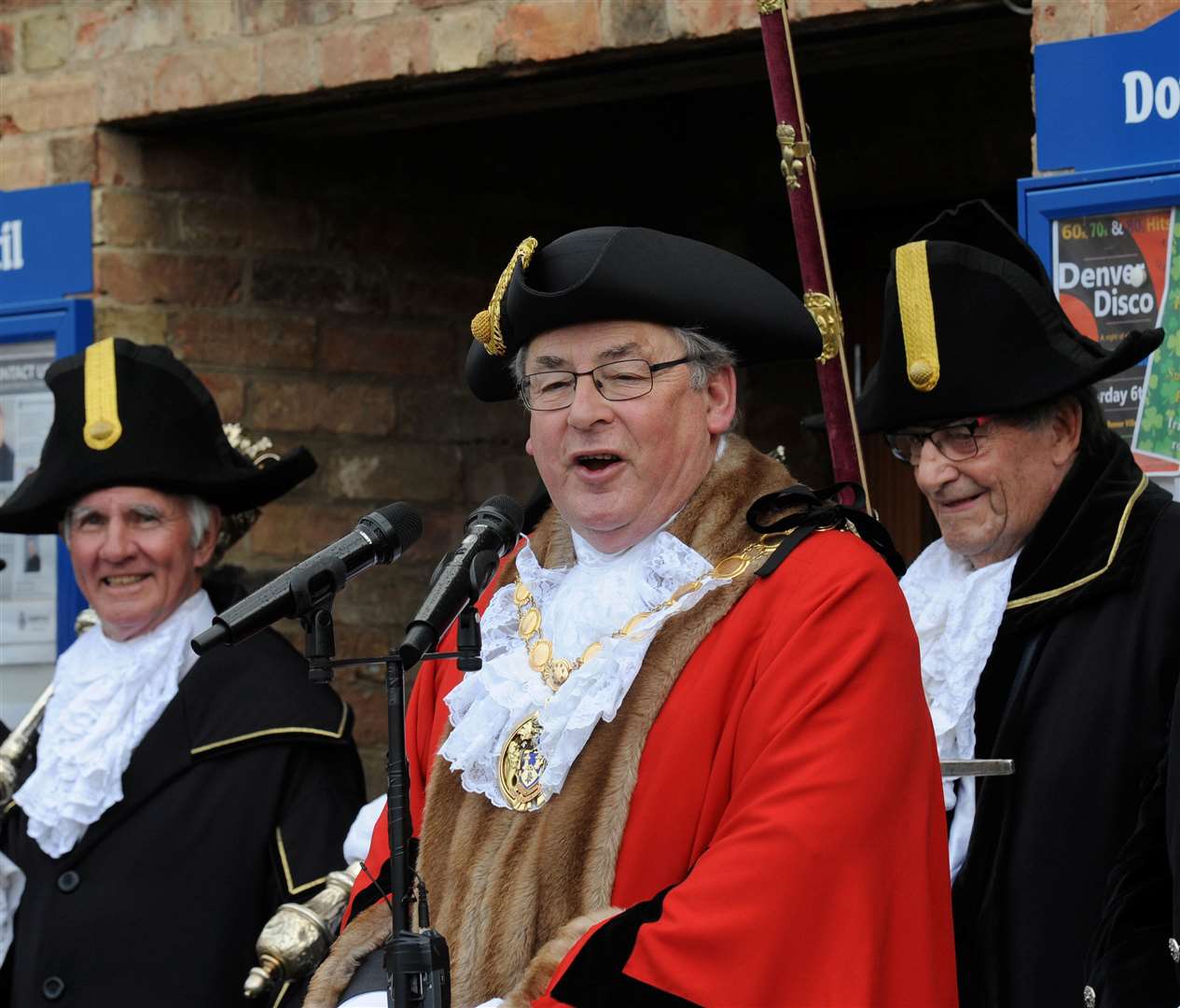 Borough Mayor Nick Daubney pictured at St Winnold's Parade in Downham in 2019