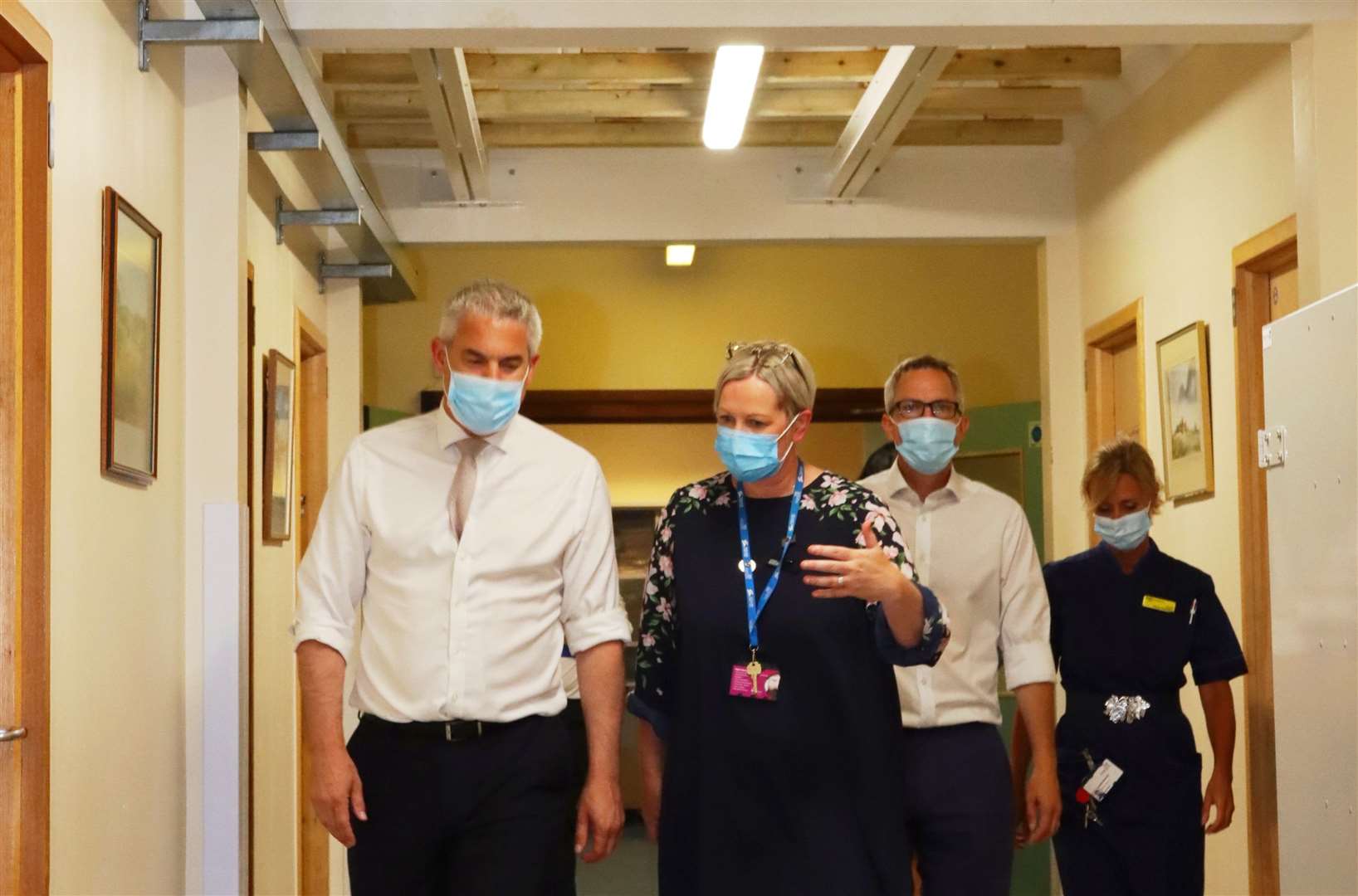 Steve Barclay with Laura Skaife-Knight on a visit to the Queen Elizabeth Hospital. Picture: Dave Fincham/QEH