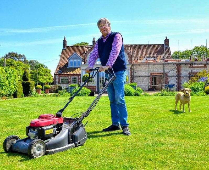 Malcolm Starr has hit out at "nimbies" who have complained about the noise from his lawnmower. Picture: SWNS