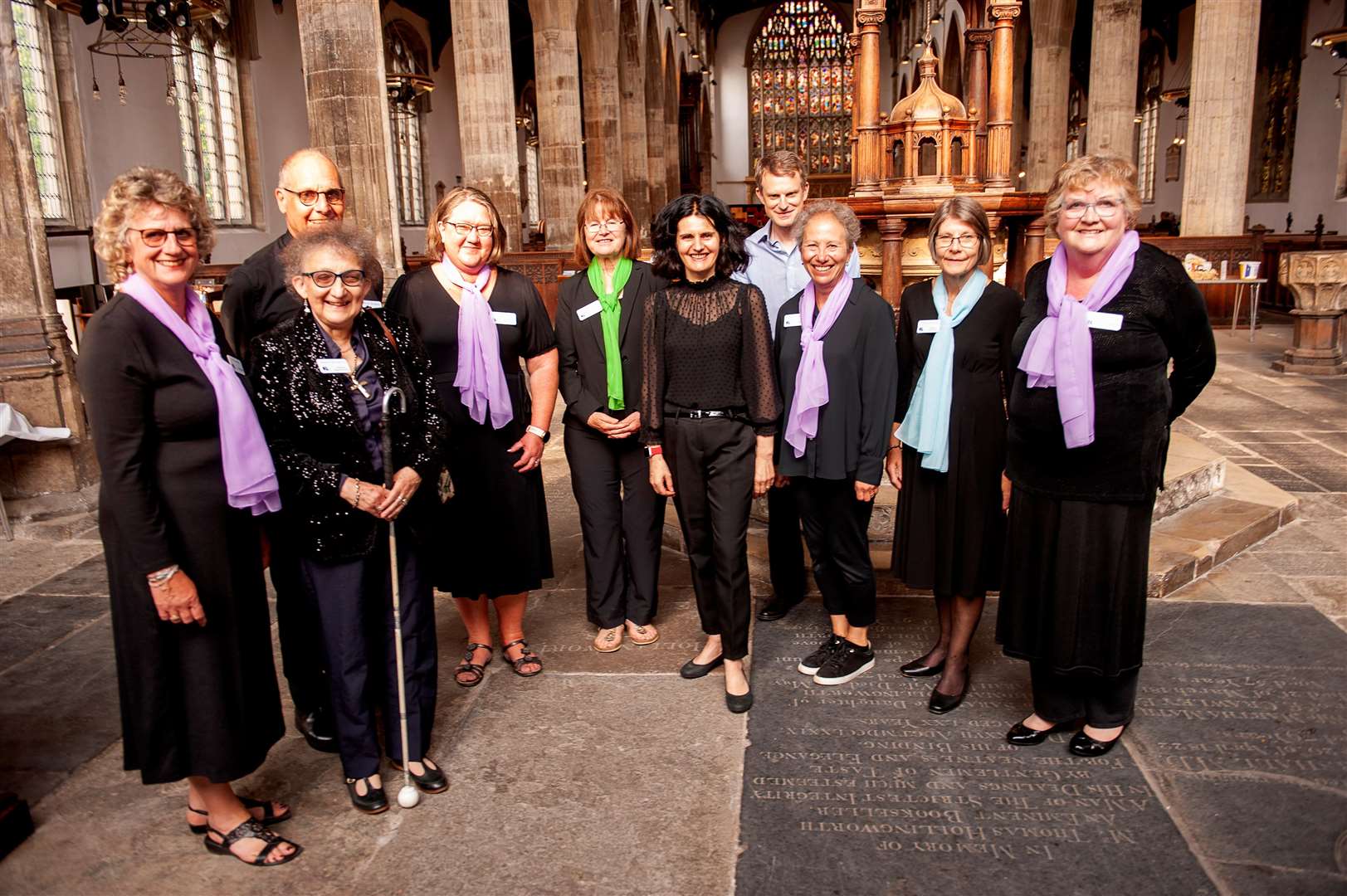 Lynn Community Choir’s committee at St Nicholas Chapel