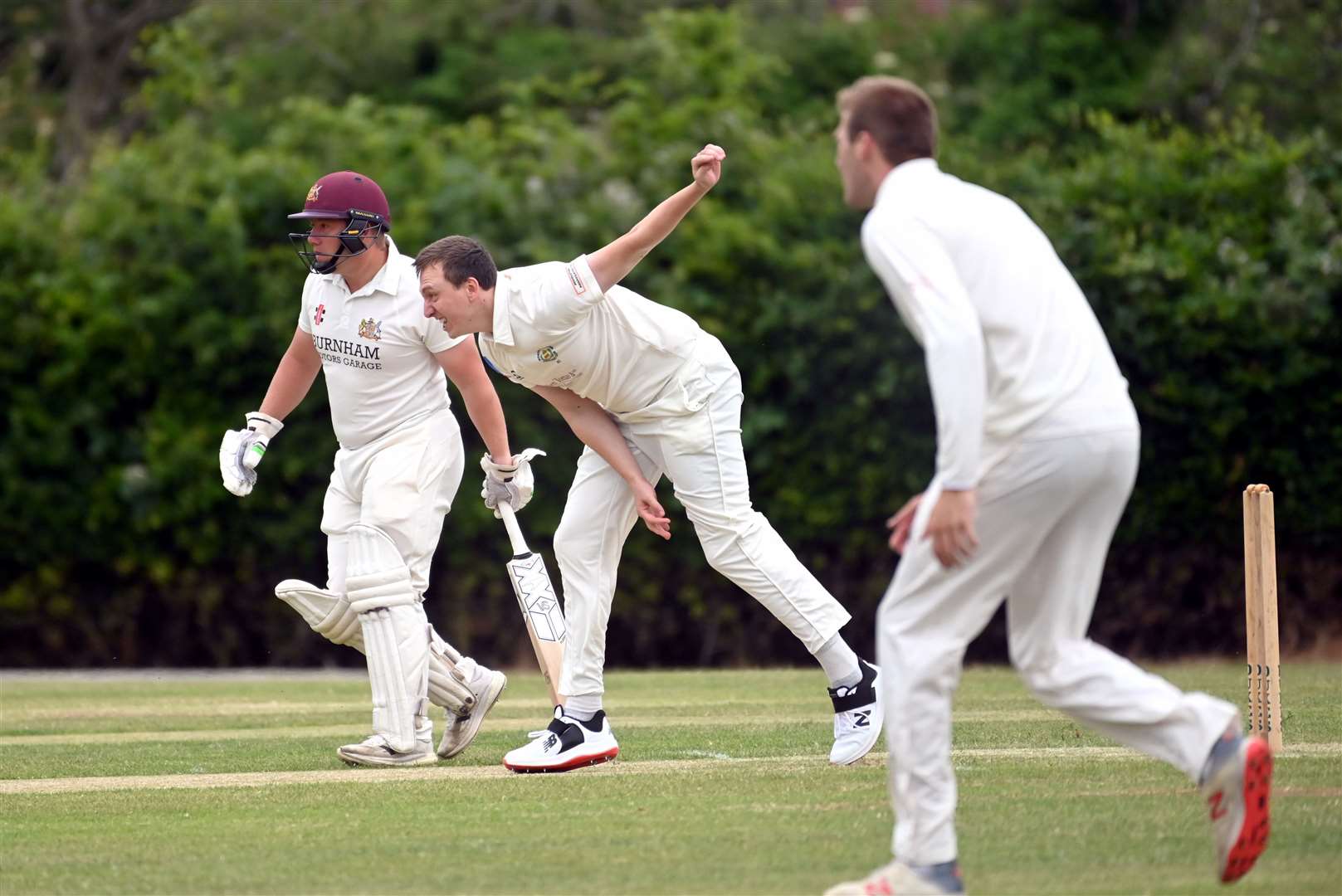 North Runcton's Ben Coote was in inspired form with the ball at Bradfield on Saturday.