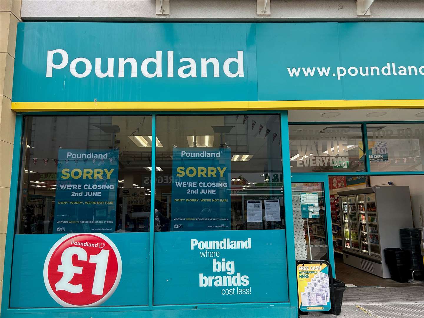 Lynn's Broad Street Poundland store is closing today
