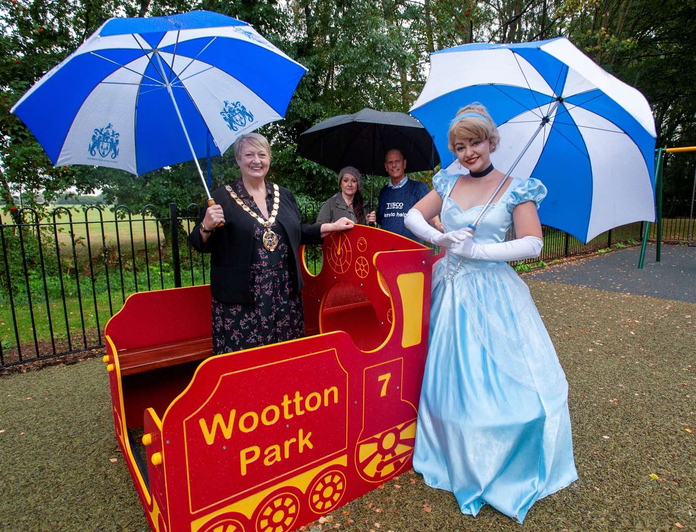 A rainy opening of a park in Norfolk Wootton