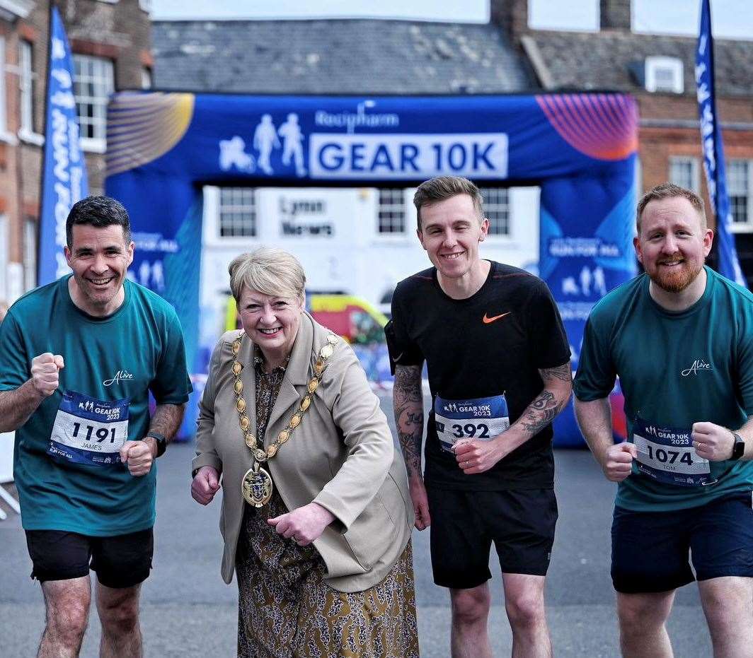 Lesley Bambridge, former mayor of West Norfolk gets set at Lynn’s GEAR run in April