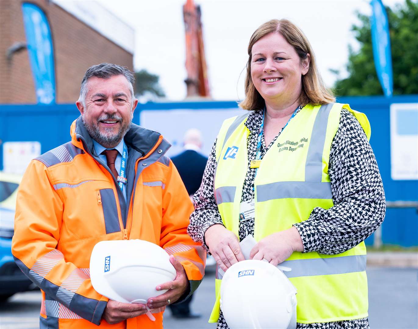 Paul Brooks, director of estates and facilities with Nichola Hunter, deputy director of estates and facilities