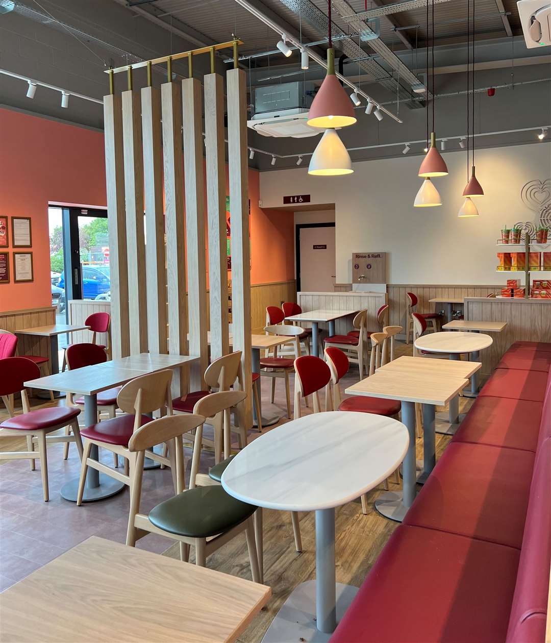 This is what the new Costa on St Nicholas Retail Park looks like inside