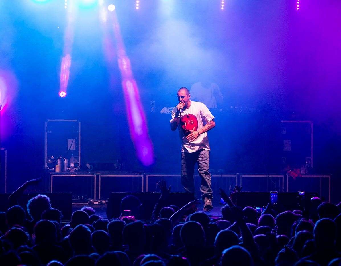 Example performing on the stage at Festival Too. Picture: Ian Ward