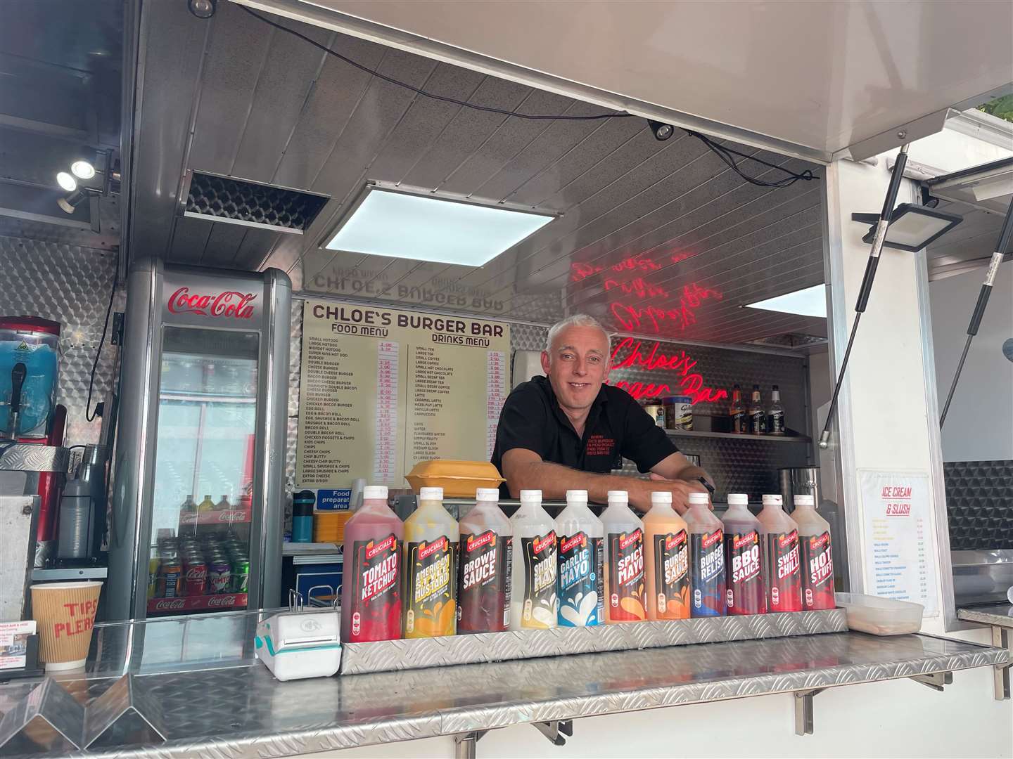 Barry Finch owns Chloe's Burger Bar in Lynn