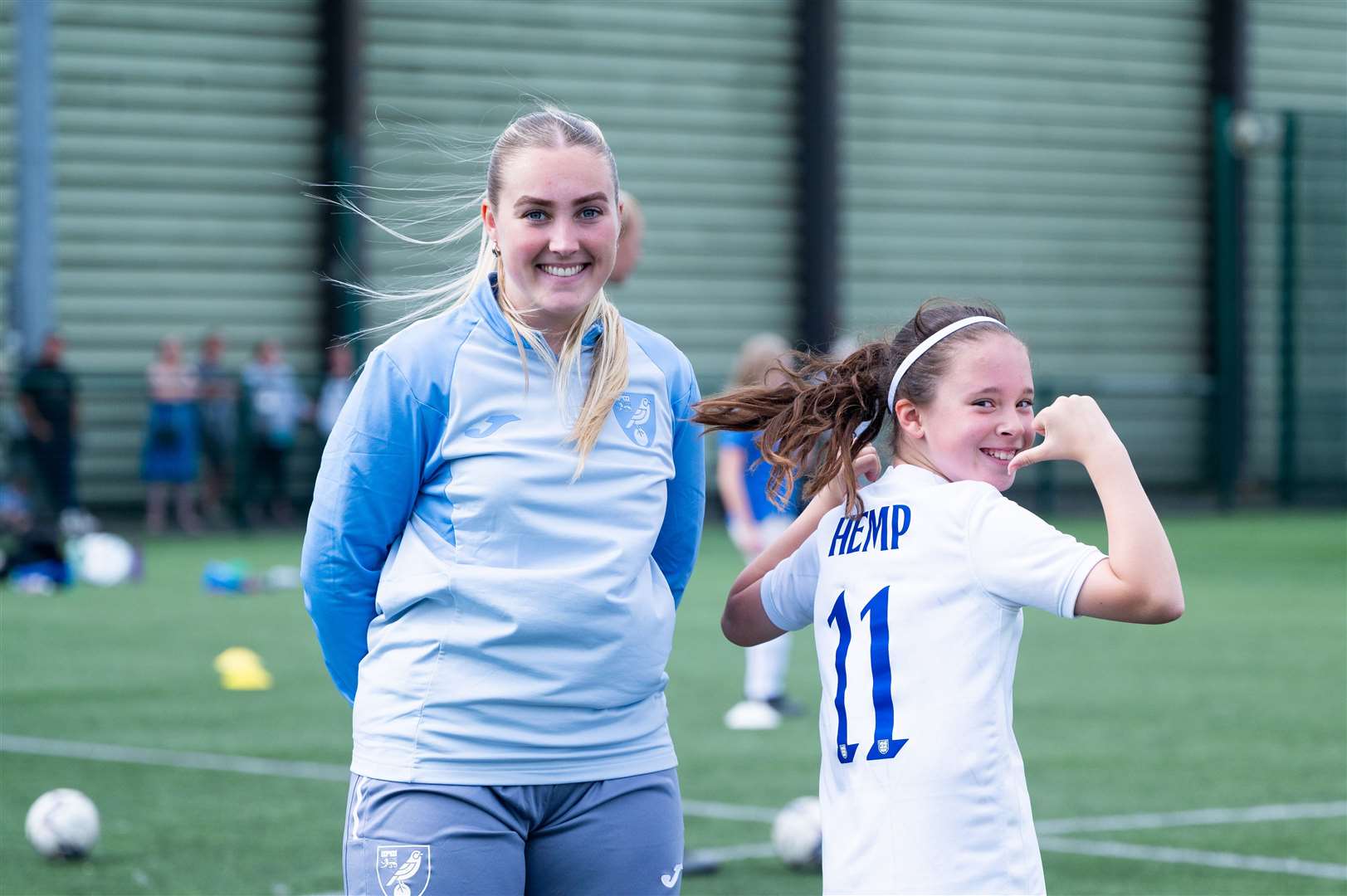 Action from the girls' football festival, organised by the Norwich City Community Sports Foundation on behalf of the Mid Norfolk Youth League at Alive Lynnsport on Saturday. Picture: Ian Burt