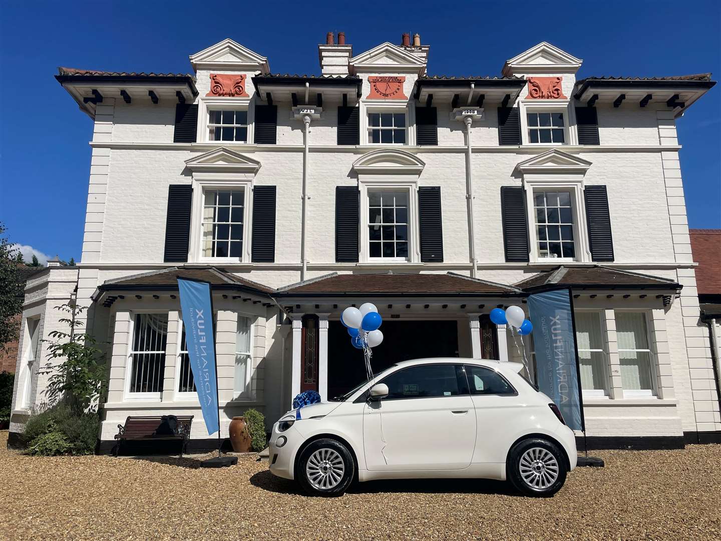 Grace was given this brand-new Fiat 500 courtesy of Adrian Flux