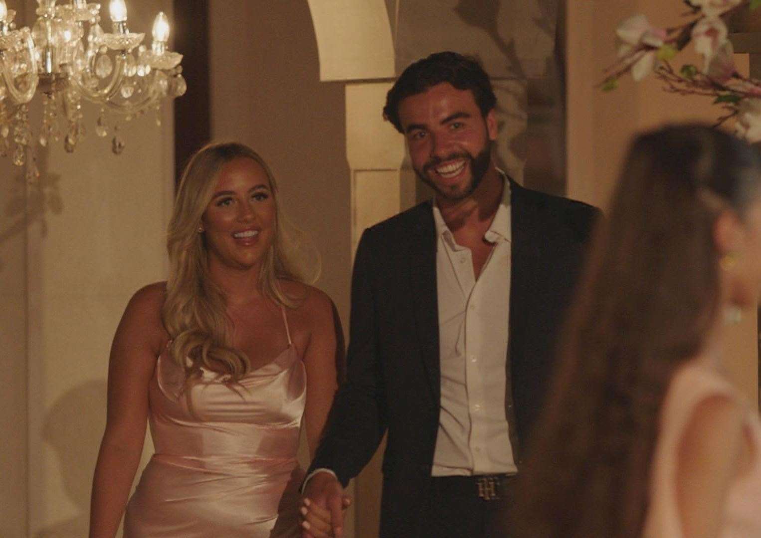 Jess and Sammy on their final date in the villa. Picture: ITV