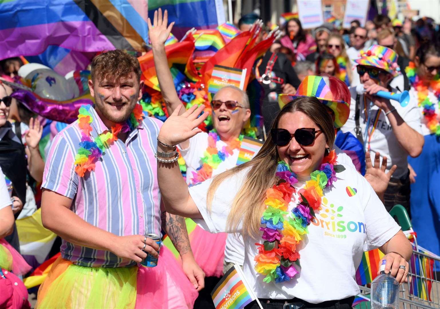 Crowds at last year’s King’s Lynn and West Norfolk Pride