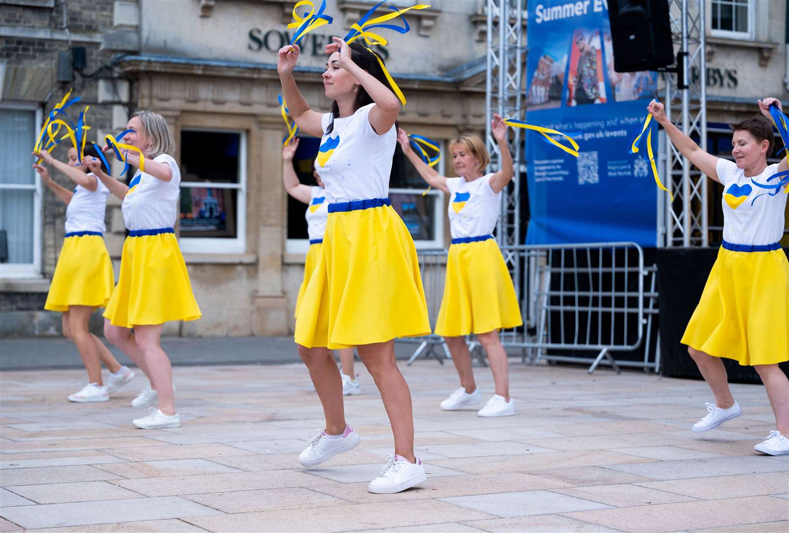 Dancers also performed for crowds at the event. Picture: Ian Burt