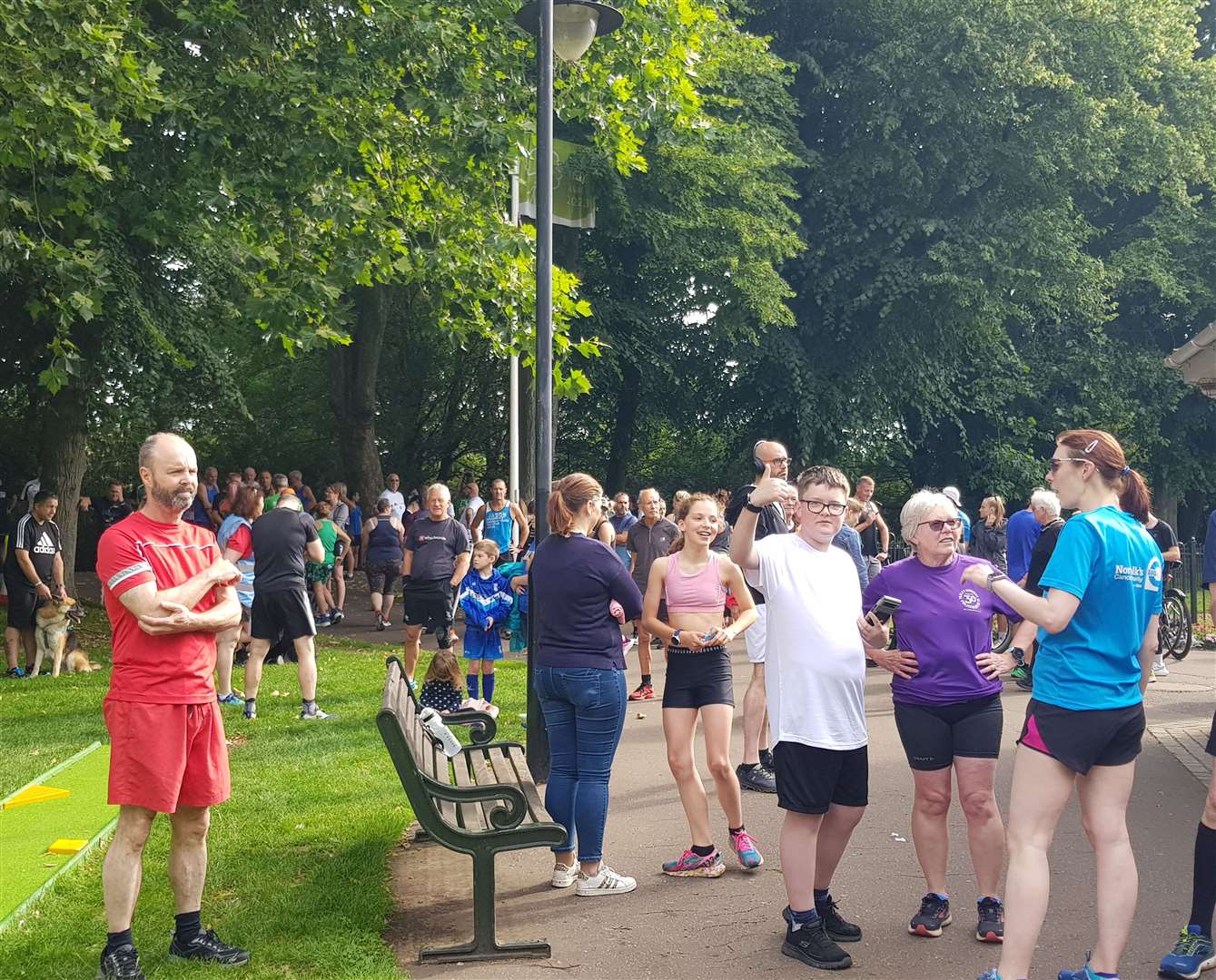 Over two hundred runners took part in a special celebratory parkrun for Love Parks Week. Credit: Gary Walker.