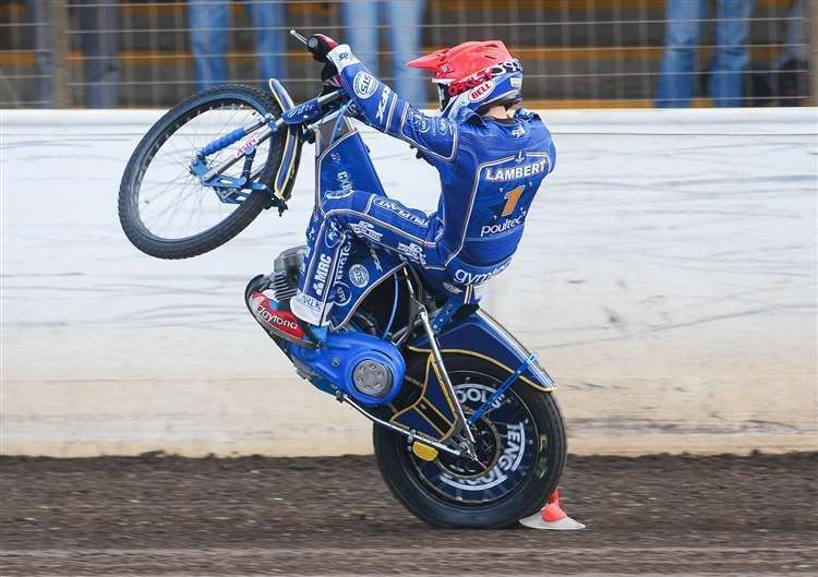 Robert Lambert was back in action for the King's Lynn Stars last night during a defeat at Belle Vue.