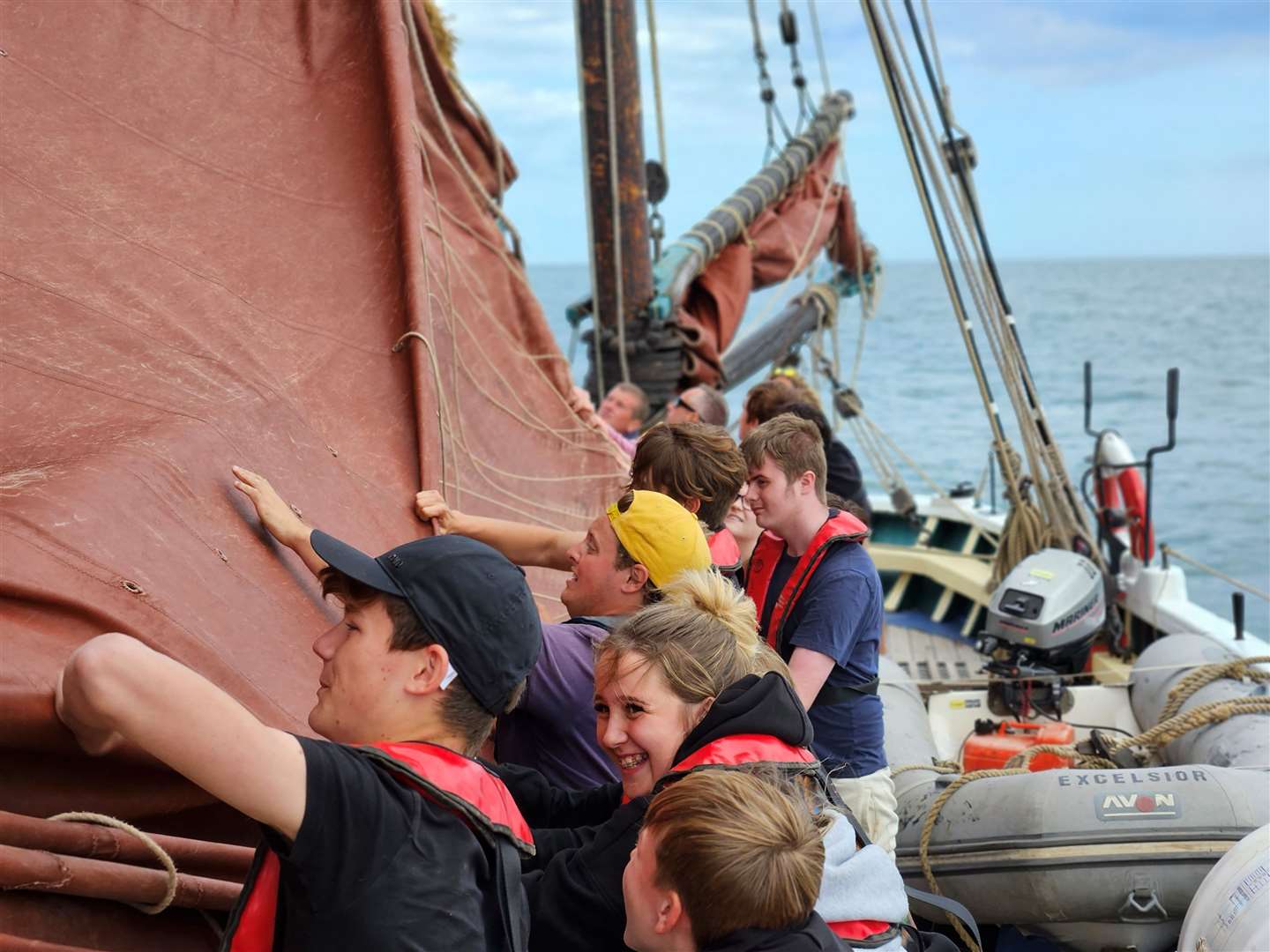 The students sailed on the vessel Excelsior. Credit: Barking Dog Media.