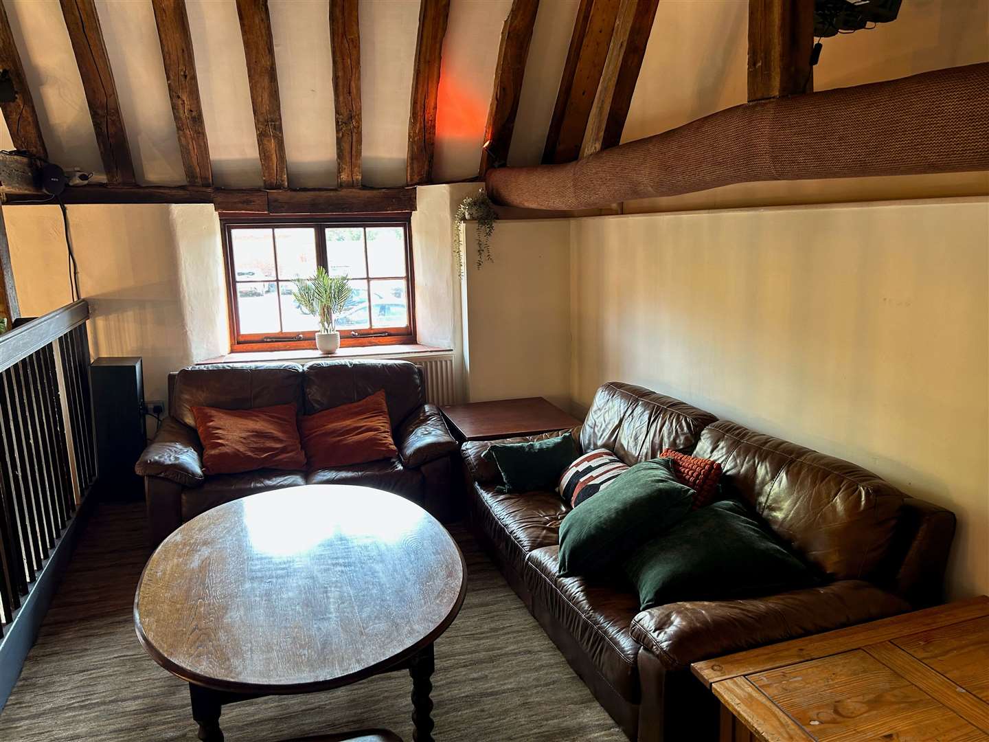 The upstairs lounge area - with extremely comfortable sofas