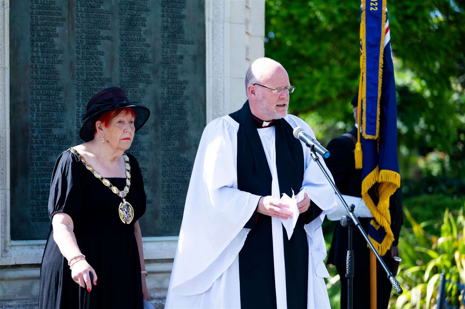 VJ Day service was held at King’s Lynn’s Tower Gardens to remember the ‘Forgotten Army’. Picture: Ian Burt