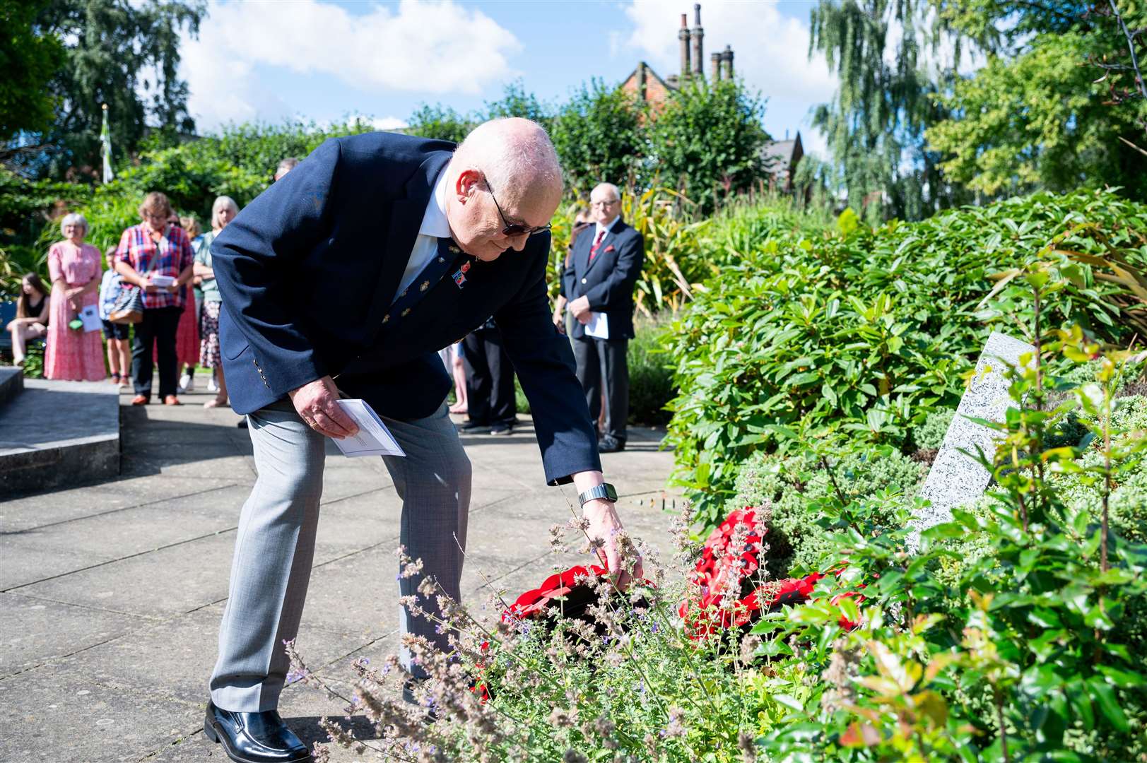 VJ Day service was held at King’s Lynn’s Tower Gardens to remember the ‘Forgotten Army’. Picture: Ian Burt