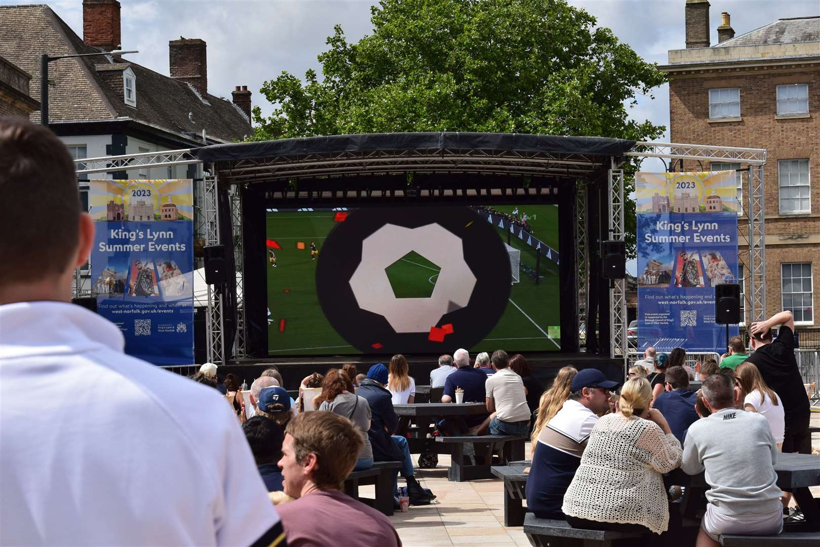 The FIFA Women's World Cup Final will be shown on the giant screen in King's Lynn on Sunday. Picture: West Norfolk Council